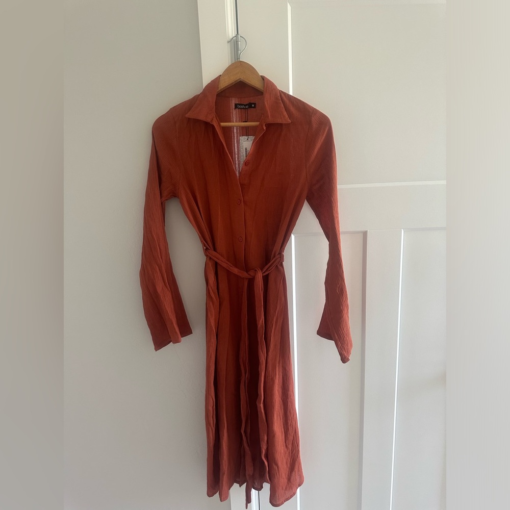 Beachwear Longline Belted Shirt - Picture 7 of 8